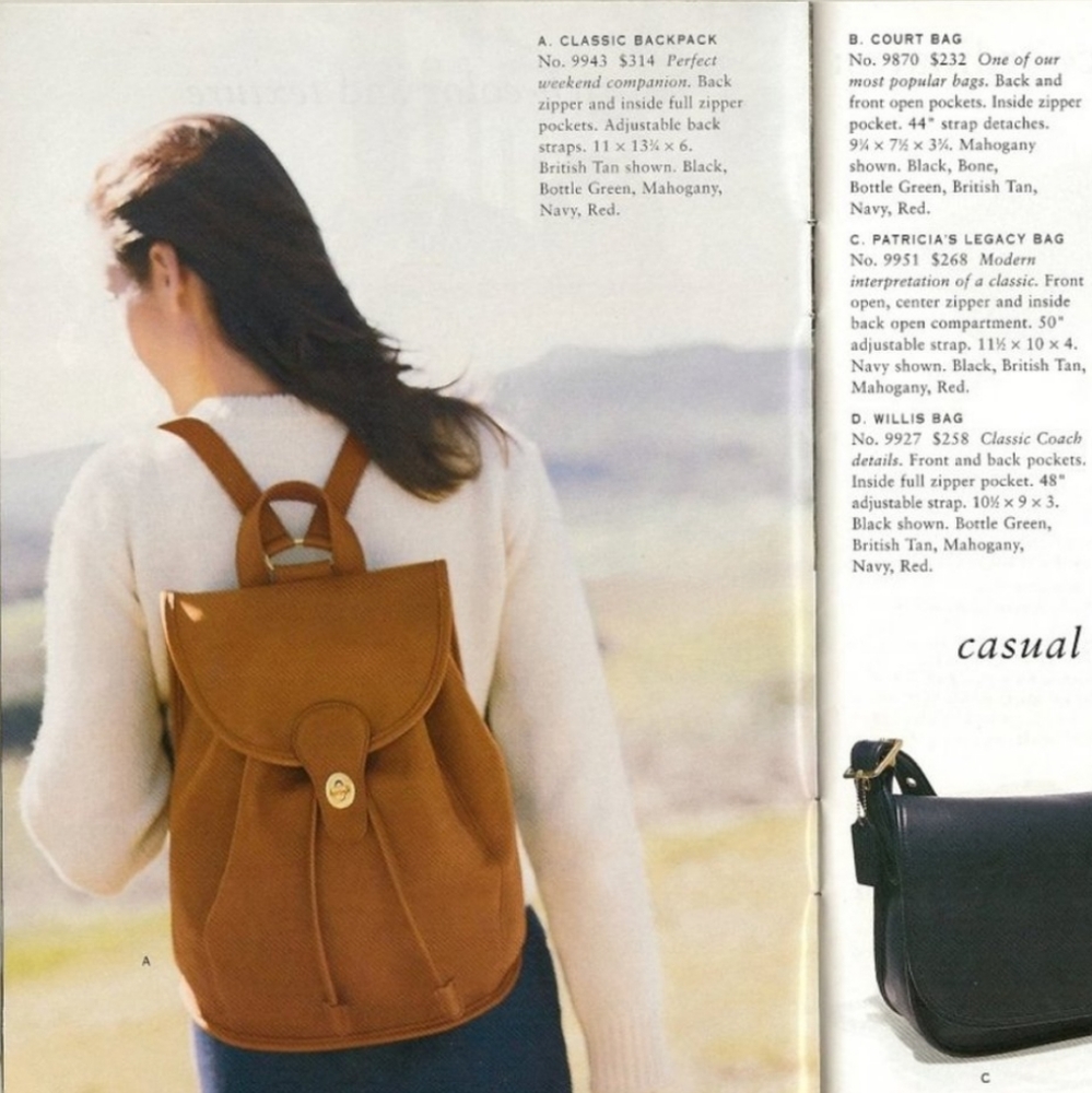 Coach Vintage Turn Lock Leather Backpack - Picture 5 of 16